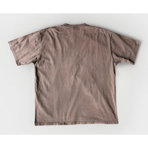 Genuine Balenciaga Back Logo Regular Fit Vintage T-shirt Brown Metal Size Large - Picture 3 of 11